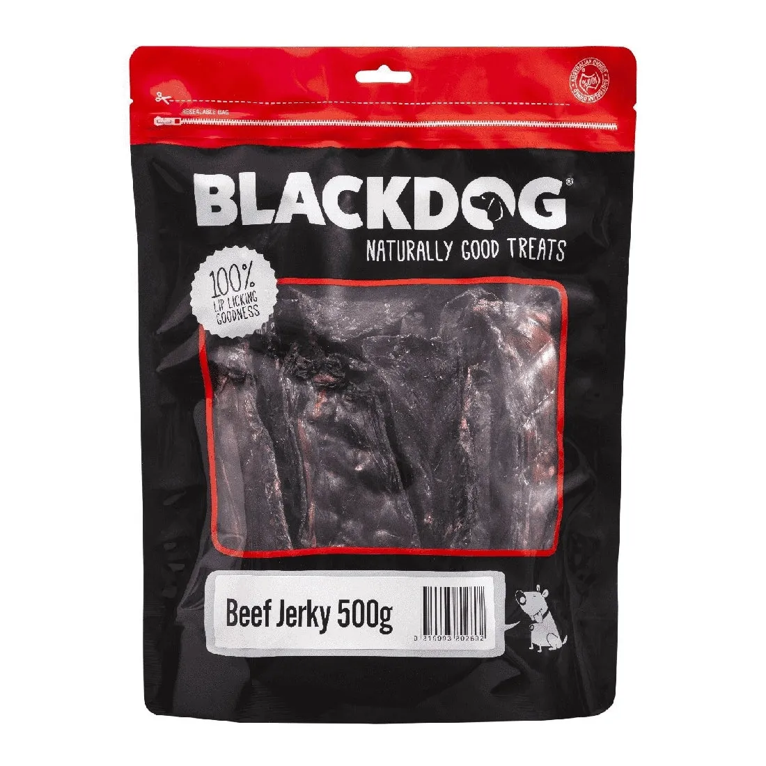 500gm Blackdog Beef Jerky Treat