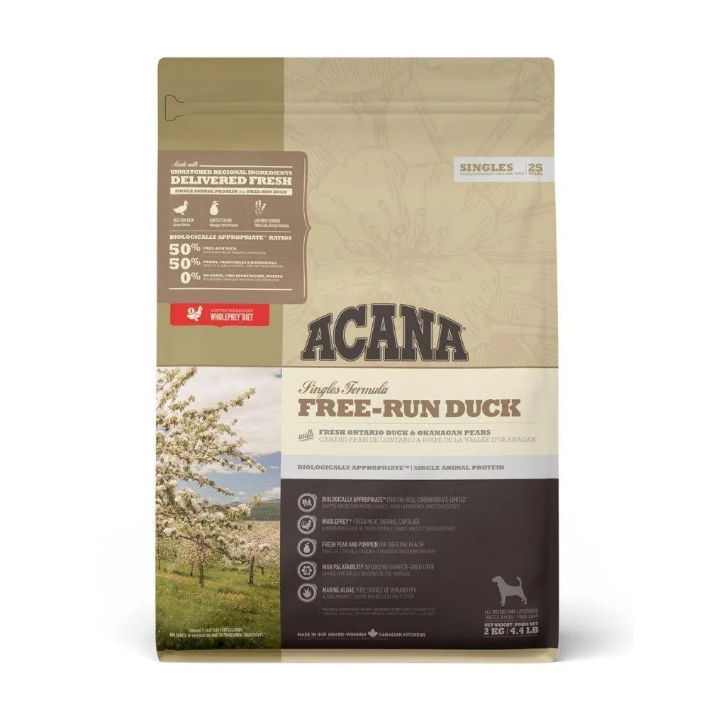 Acana Free Run Duck, Dry Dog Food - For All Breeds &amp; Ages