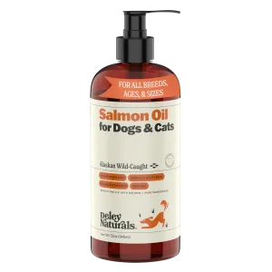 Alaskan Wild-Caught Salmon oil for Dogs & Cats 32 oz Pump