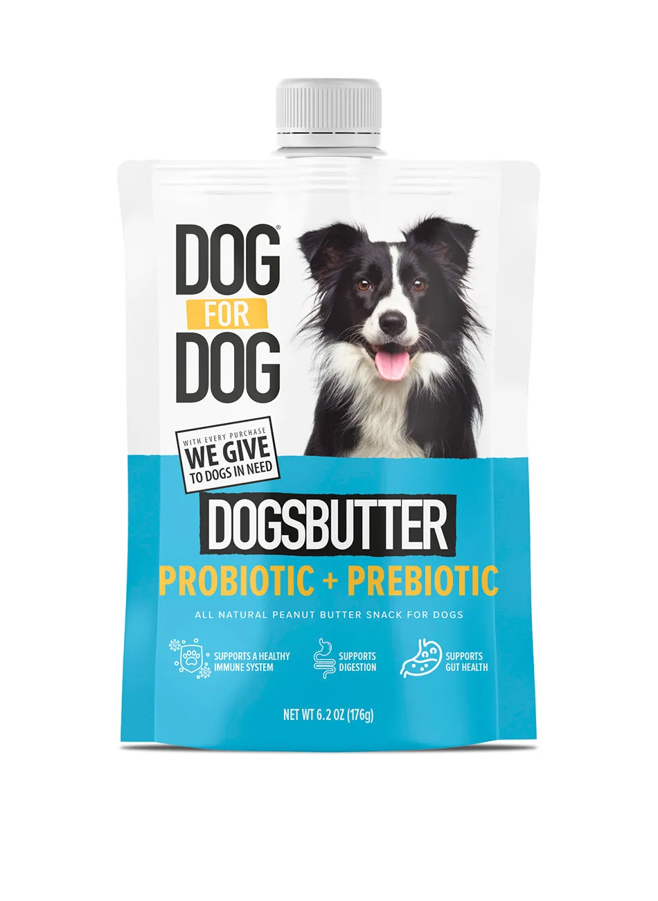 All-Natural Probiotic & Prebiotic DogsButter 6.2oz Pouch Bundle