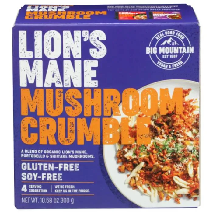 Big Mountain Foods - Mushroom Crumble Lion's Mane, 12 OZ - Pack Of 8