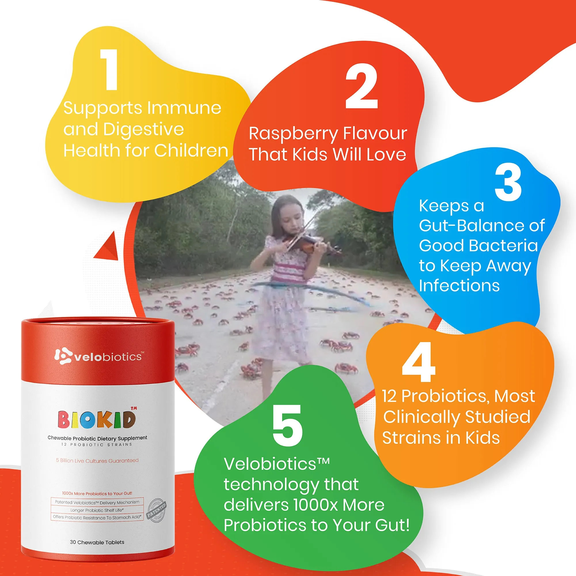 BioKid™ Probiotic Chewable Tablets for Children