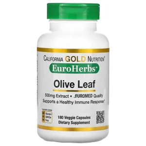 California Gold Nutrition Olive Leaf Extract 500 mg, 180 Capsules