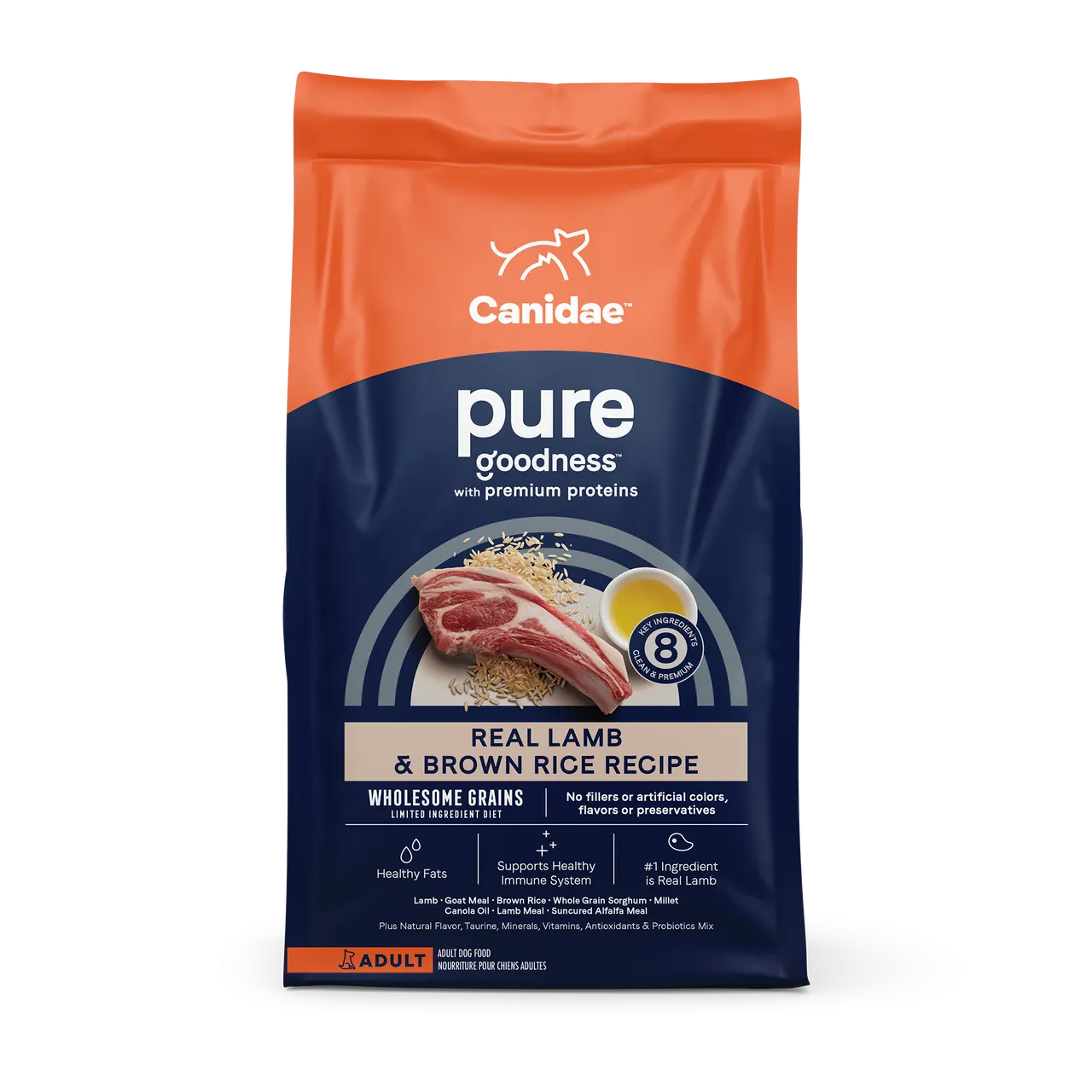 Canidae Pure Goodness Real Lamb & Brown Rice Recipe Adult Dry Dog Food