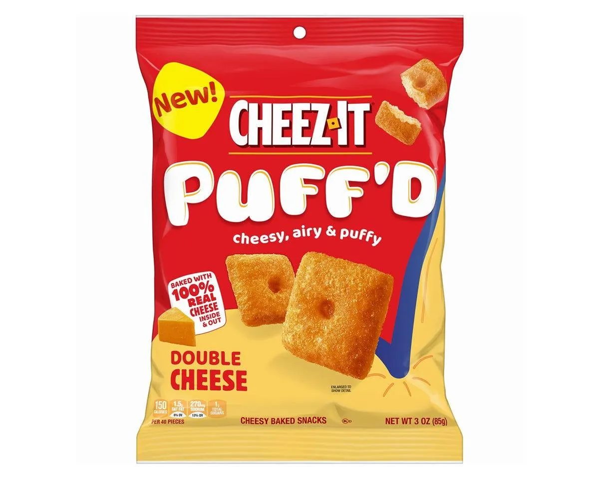 Cheez-It Puff'd Cheddar Cheesy Baked Snacks 3 oz. Bags