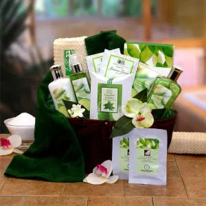 Cucumber & Melon Calming Spa Gift Basket