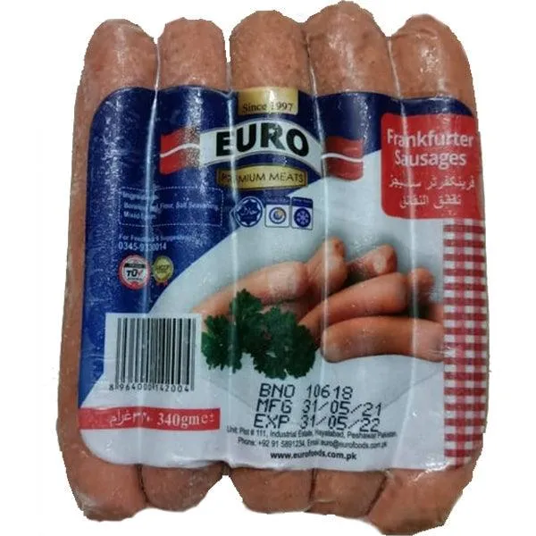 DELICIOUS FRANKFURTER SAUSAGES 340GM