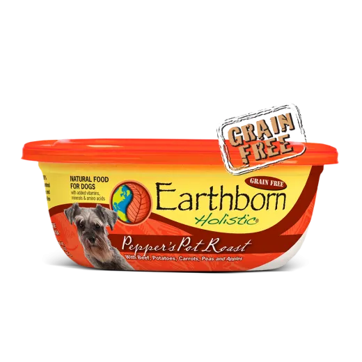 Earthborn Moist Grain Free Pepper's Pot Roast Stew Wet Dog Food