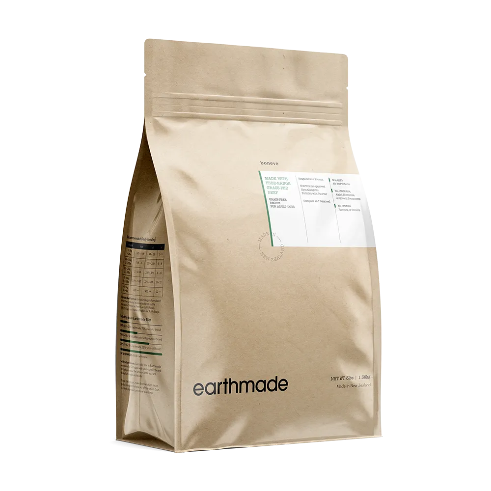 Earthmade Dog Kibbles Grain-Free Free-Range Grass-Fed Beef 1.36kg