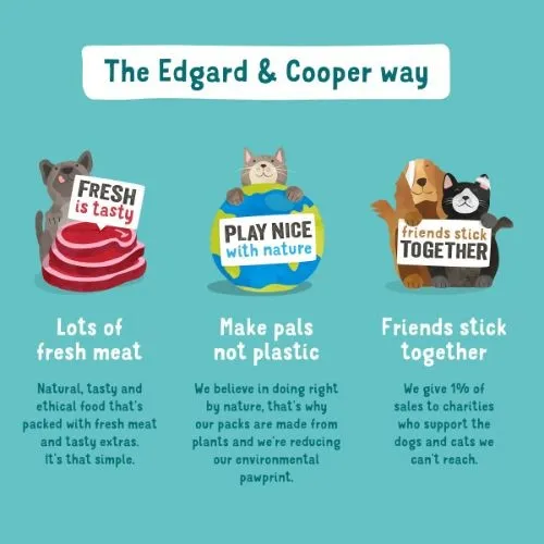 Edgard & Cooper Dog Dental Stick Strawberry & Mint Medium 7 Pack