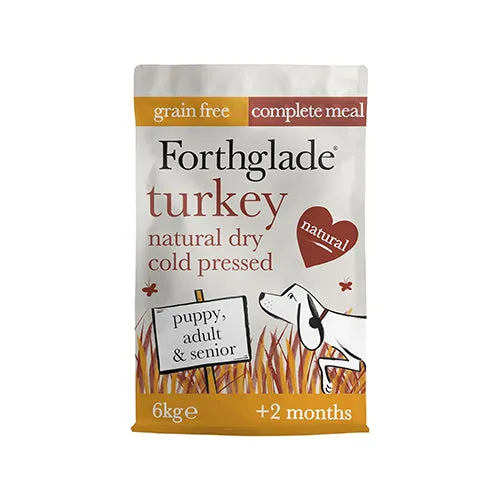 Forthglade Grain Free Turkey Dry Cold Pressed 6kg Dry Dog Food