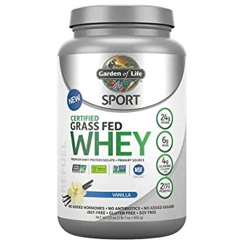 Garden of Life Sport Grass Fed Whey Protein Vanilla 640g