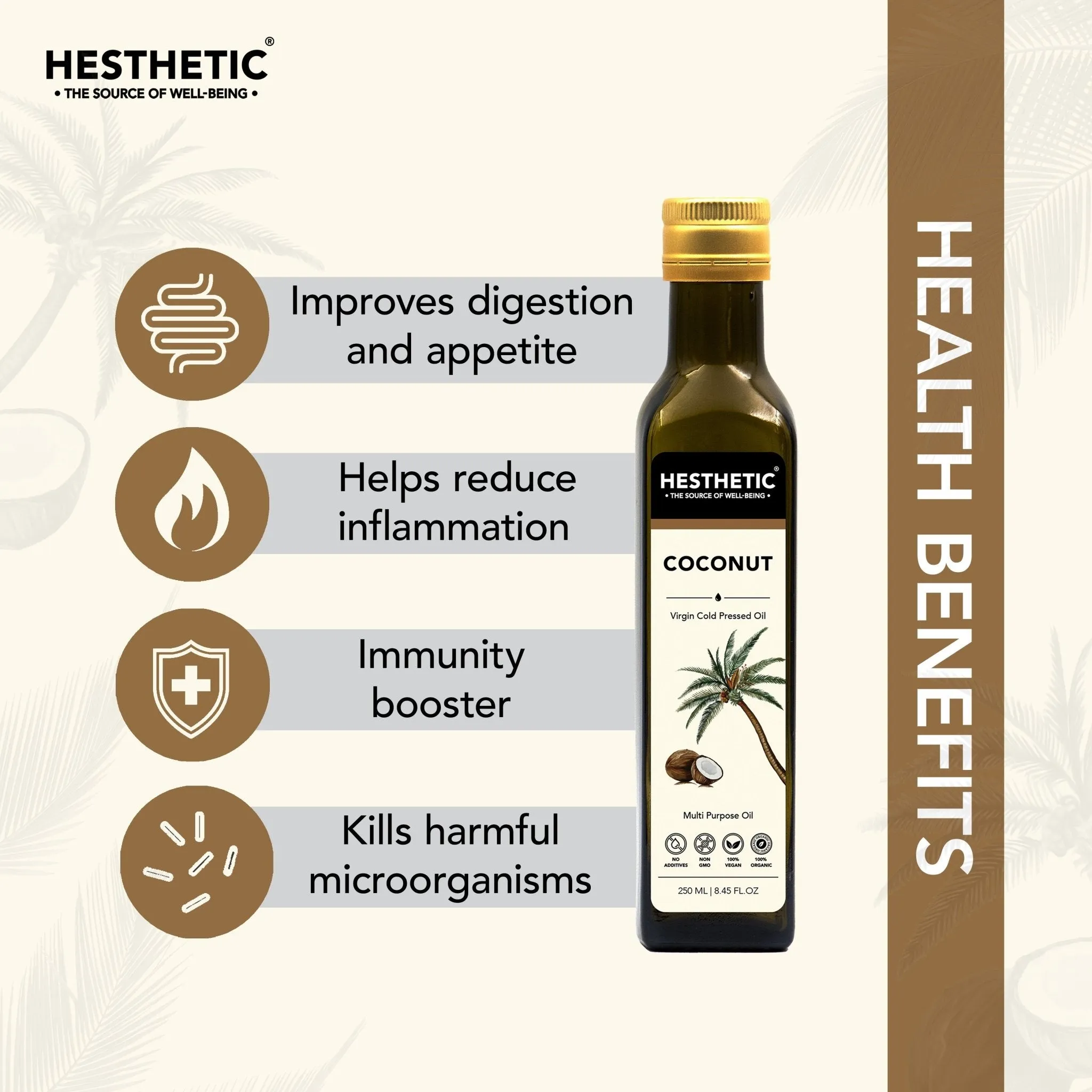 Hesthetic Cold Press Coconut Oil