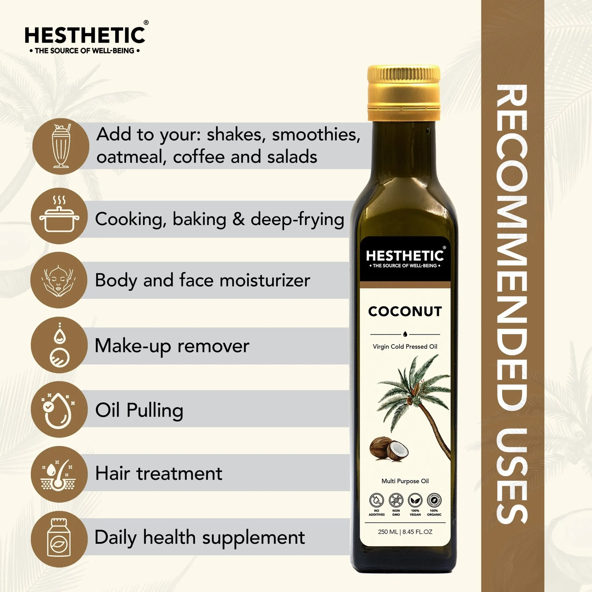 Hesthetic Cold Press Coconut Oil