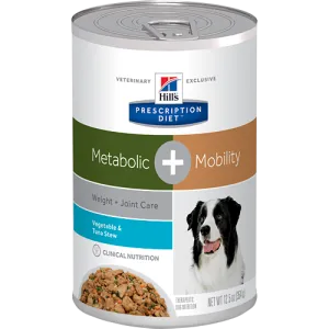 Hills Prescription Diet Metabolic   Mobility Vegetable & Tuna Wet Dog Food