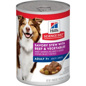 Hill's Science Diet Adult 7  Savory Stew with Beef & Vegetables Canned Dog Food