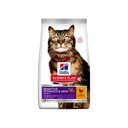 Hill's Science Plan Adult Sensitive Stomach & Skin Dry Cat Chicken 1.5kg