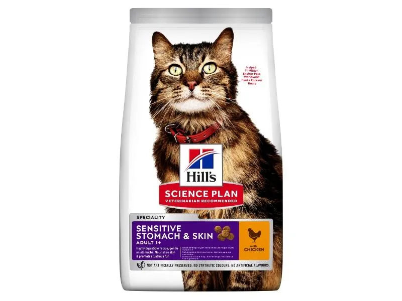 Hill's Science Plan Adult Sensitive Stomach & Skin Dry Cat Chicken 1.5kg