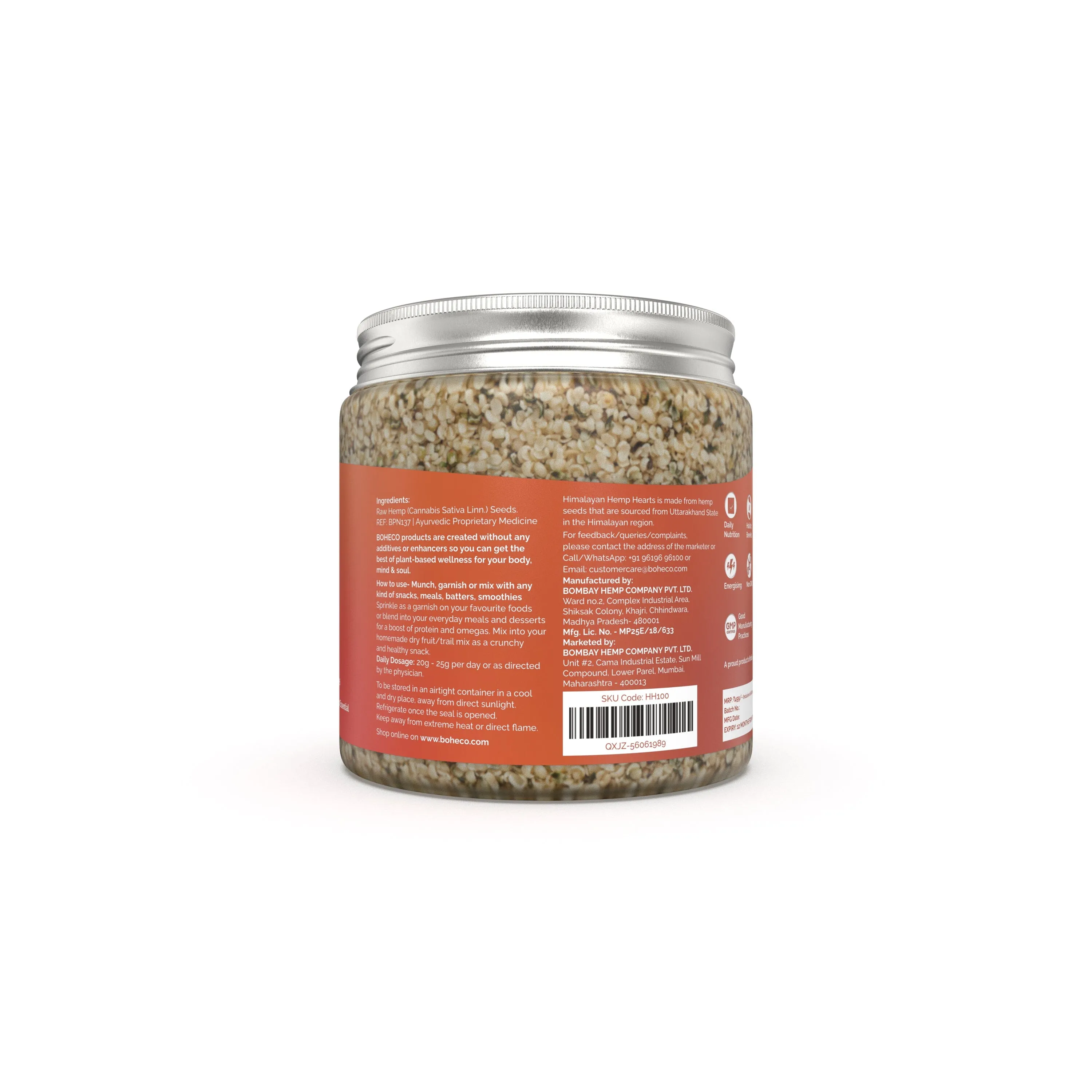 HIMALAYAN HEMP HEARTS-100 gms