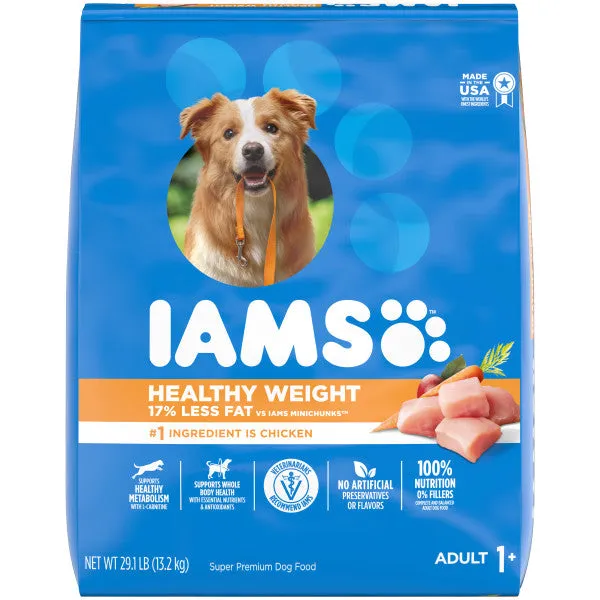 IAMS Adult Healthy Weight Control Dry Dog Food with Real Chicken, 29.1-lb Bag