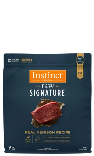 Instinct Canine Raw Signature Frozen Bites Real Venison Recipe