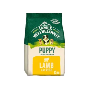 James Wellbeloved Puppy Lamb & Rice 15kg Dry Dog Food