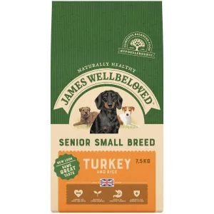 James Wellbeloved Senior Turkey and Rice Small Breed Dog Dry Food