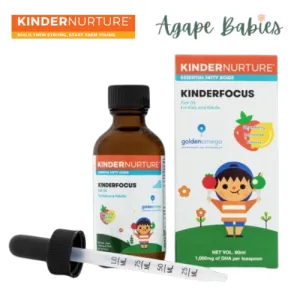 KinderNurture  KinderFocus Fish Oil - Stawberry Lemonade 60ml