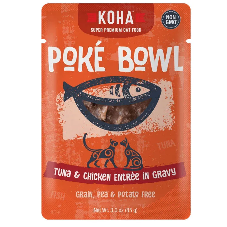 KOHA Poké Bowl Tuna & Chicken in Gravy Wet Cat Food