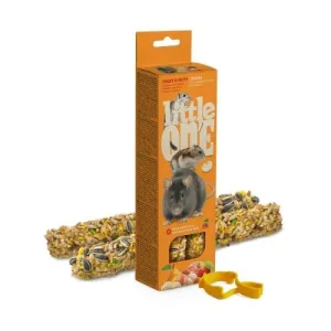 Little One Fruit and Nut Sticks for Small Animals - 2 x 60g