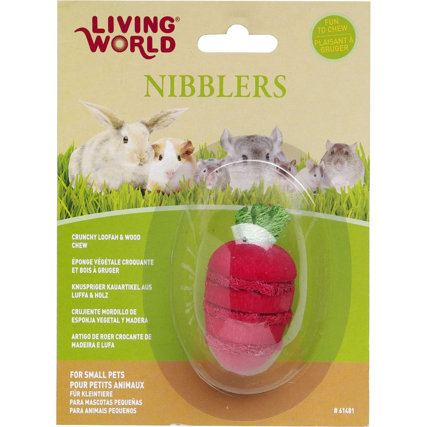 Living World Wood Loofah Strawberry