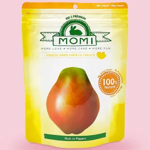 Momi Freeze Dried Papaya Rabbit Treats 15g