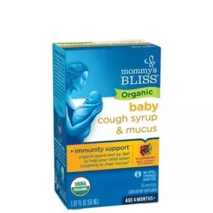 Mommy's Bliss Organic Baby Cough Syrup & Mucus Relief   Immunity Boost 1.67 oz Liquid