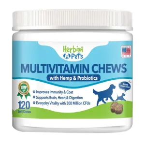 Multivitamin Dog Chews 120 Chews By Herbion Naturals