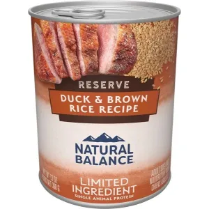 Natural Balance LID Duck & Brown Rice Wet Dog Food 13oz