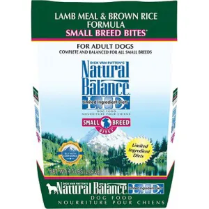 Natural Balance Limited Ingredient Lamb & Rice Small Bites Dry Dog Food 12lb