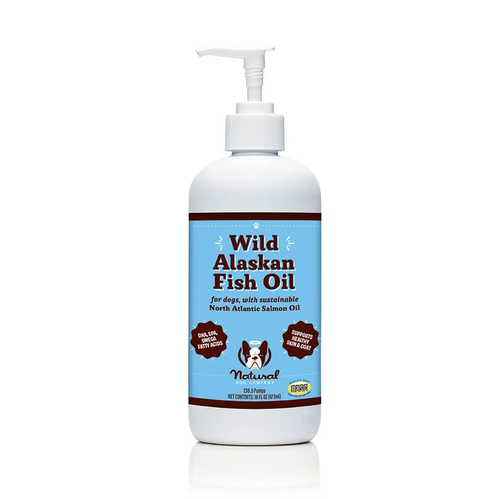 Natural Dog Company Wild Alaskan Fish Oil Dog Supplement - Wholesale