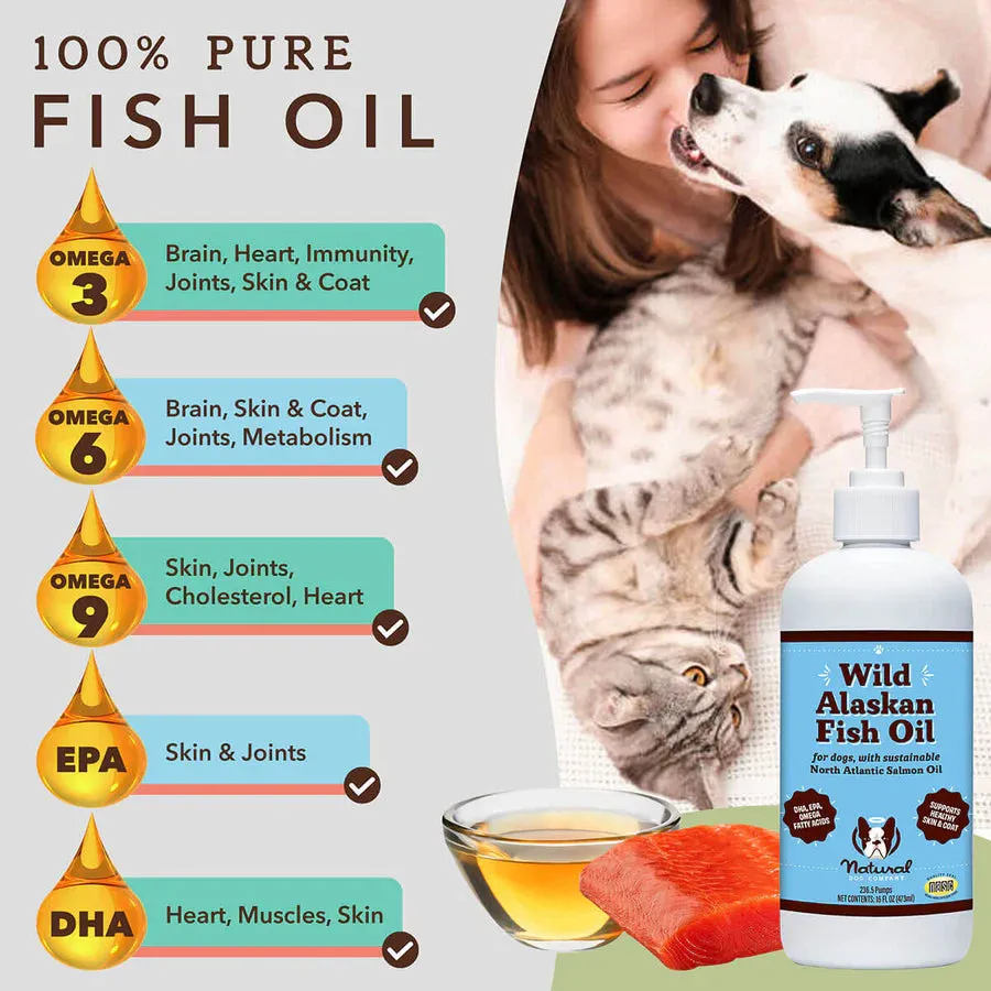 Natural Dog Company Wild Alaskan Fish Oil Dog Supplement - Wholesale