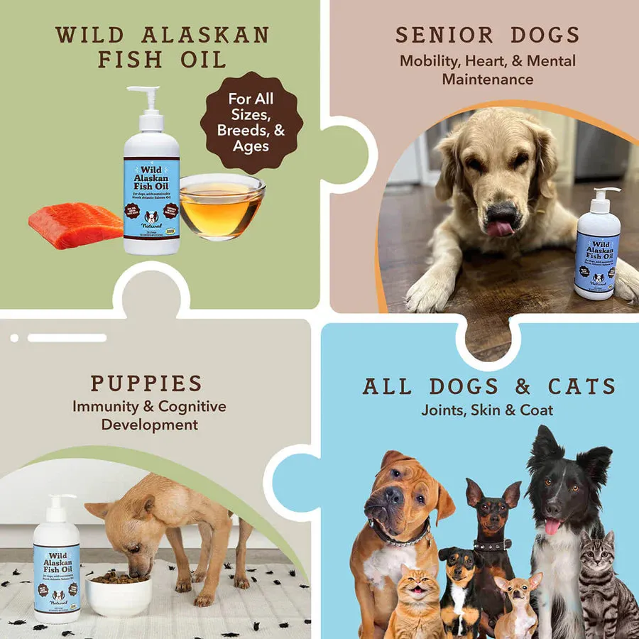 Natural Dog Company Wild Alaskan Fish Oil Dog Supplement - Wholesale