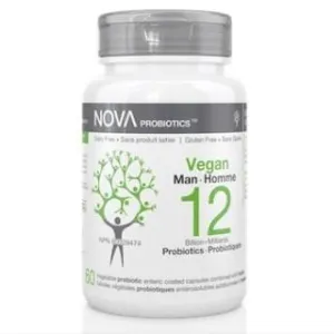 Nova probiotics - vegan men 12b - 60 caps