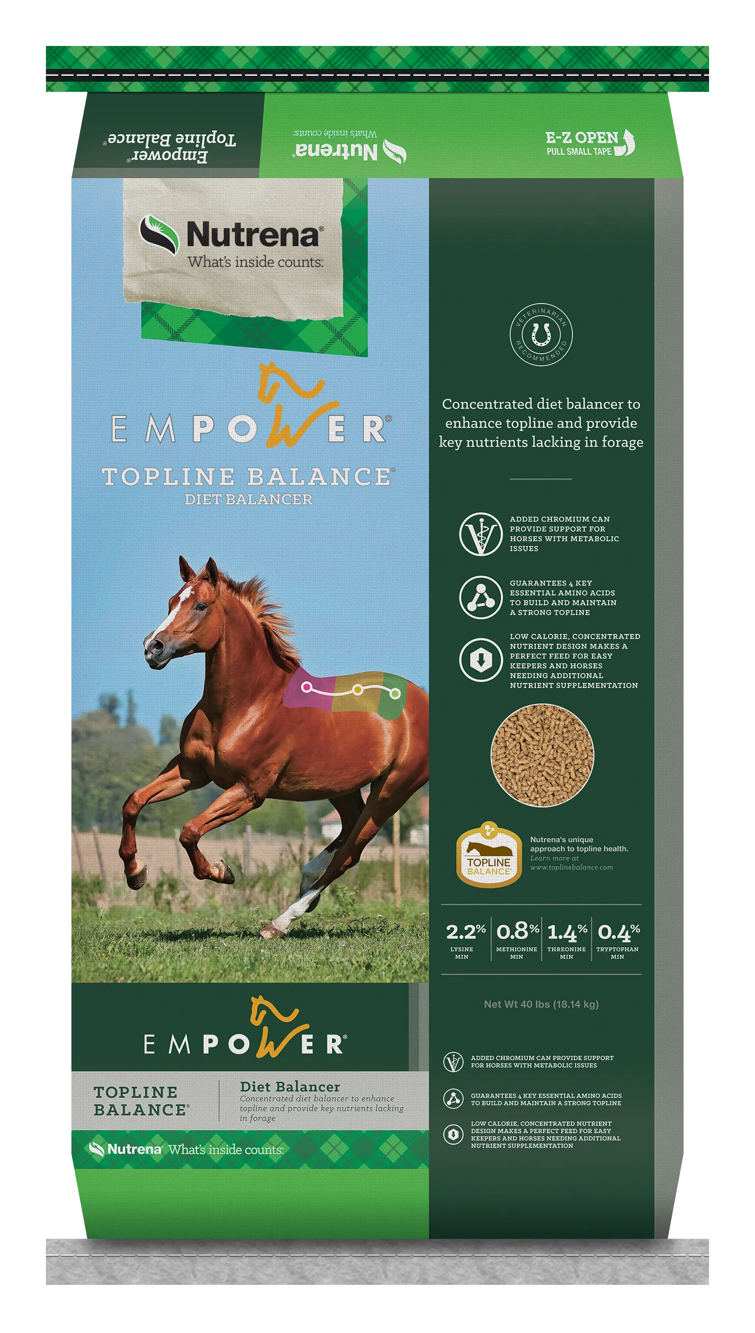 NUTRENA EMPOWER TOPLINE BALANCE HORSE FEED