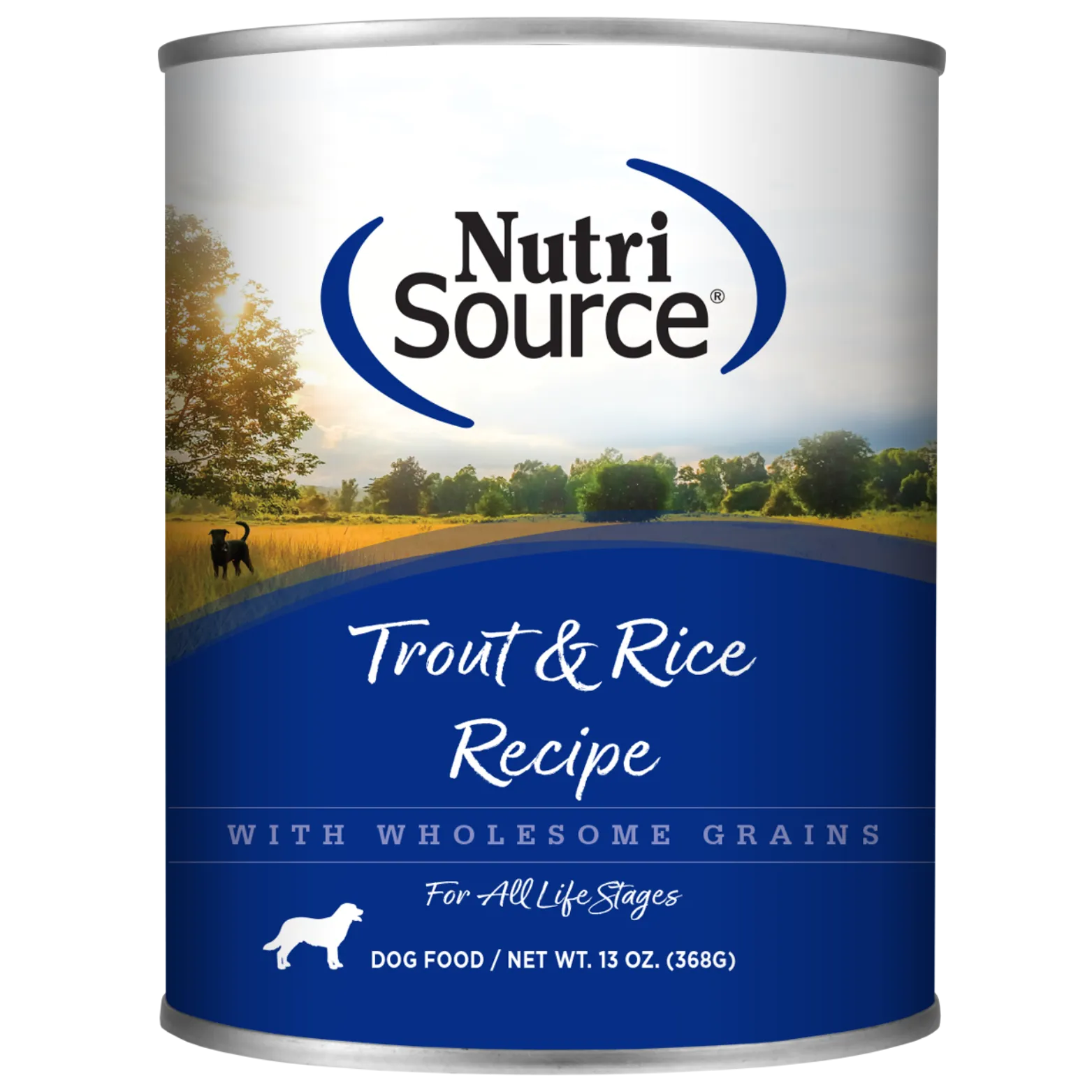 NutriSource Trout & Rice Formula Canned Dog Food 13-oz