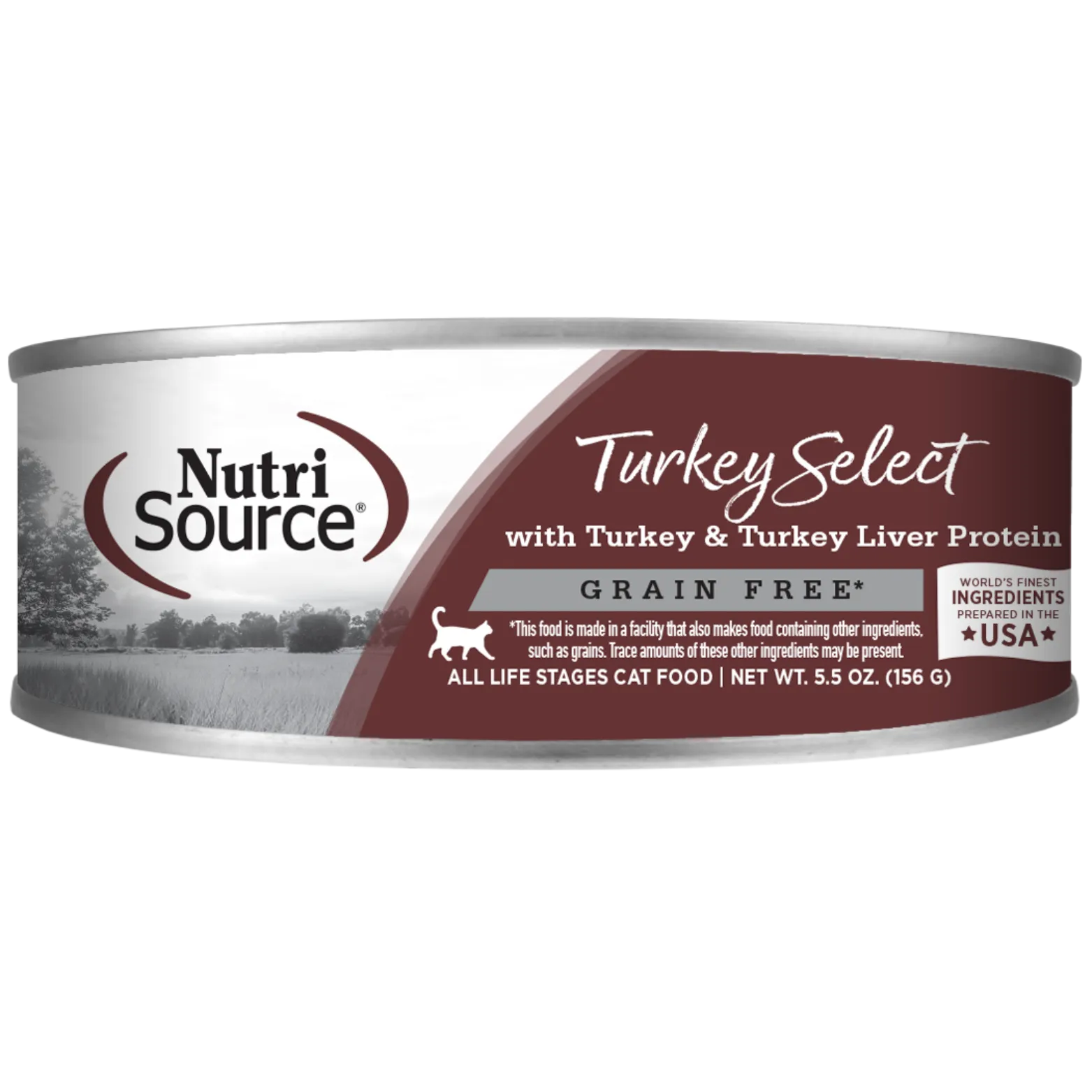 Nutrisource Turkey & Turkey Liver Select Grain-Free Canned Cat Food 5.5 oz