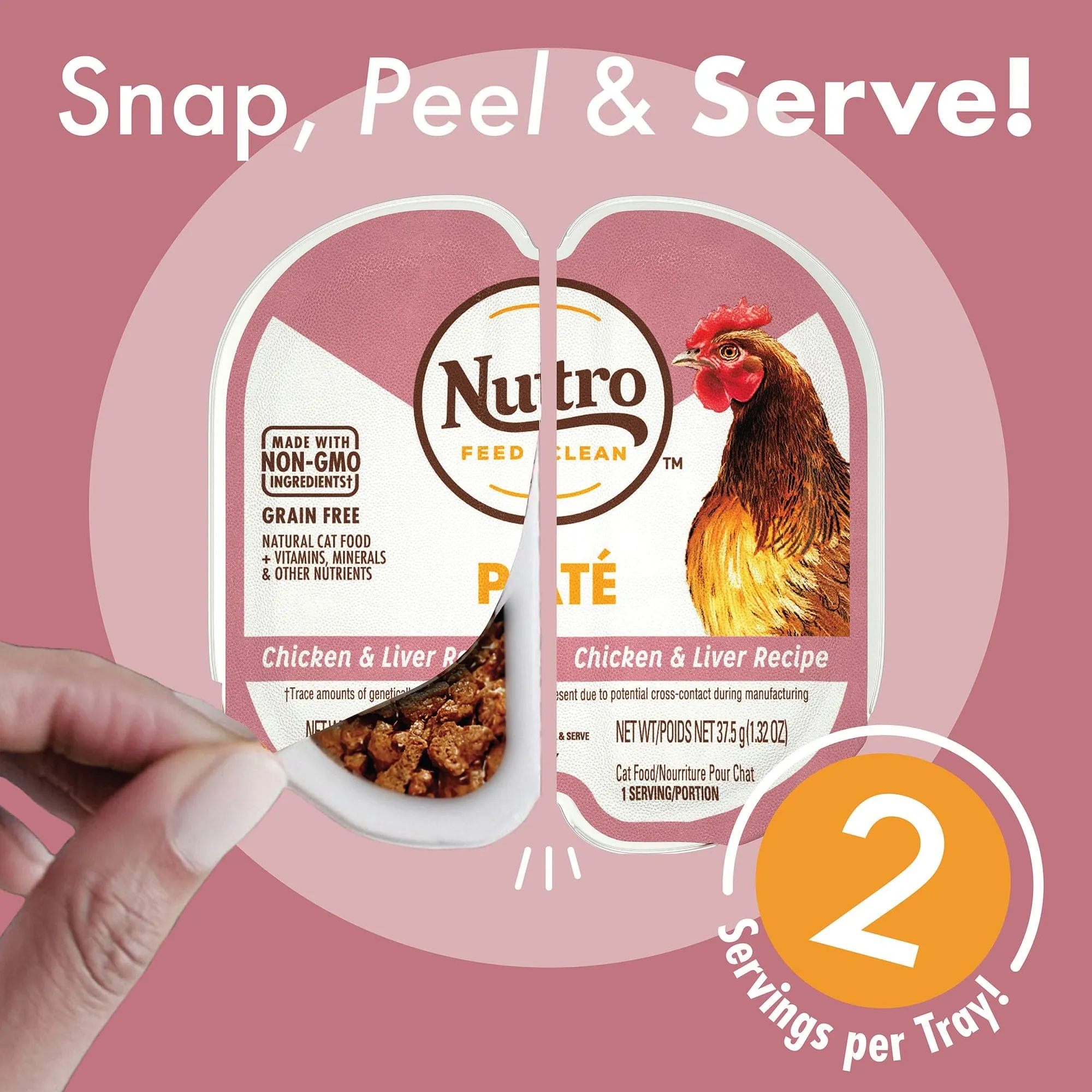 Nutro Perfect Portions Chicken & Liver Pate Wet Cat Food