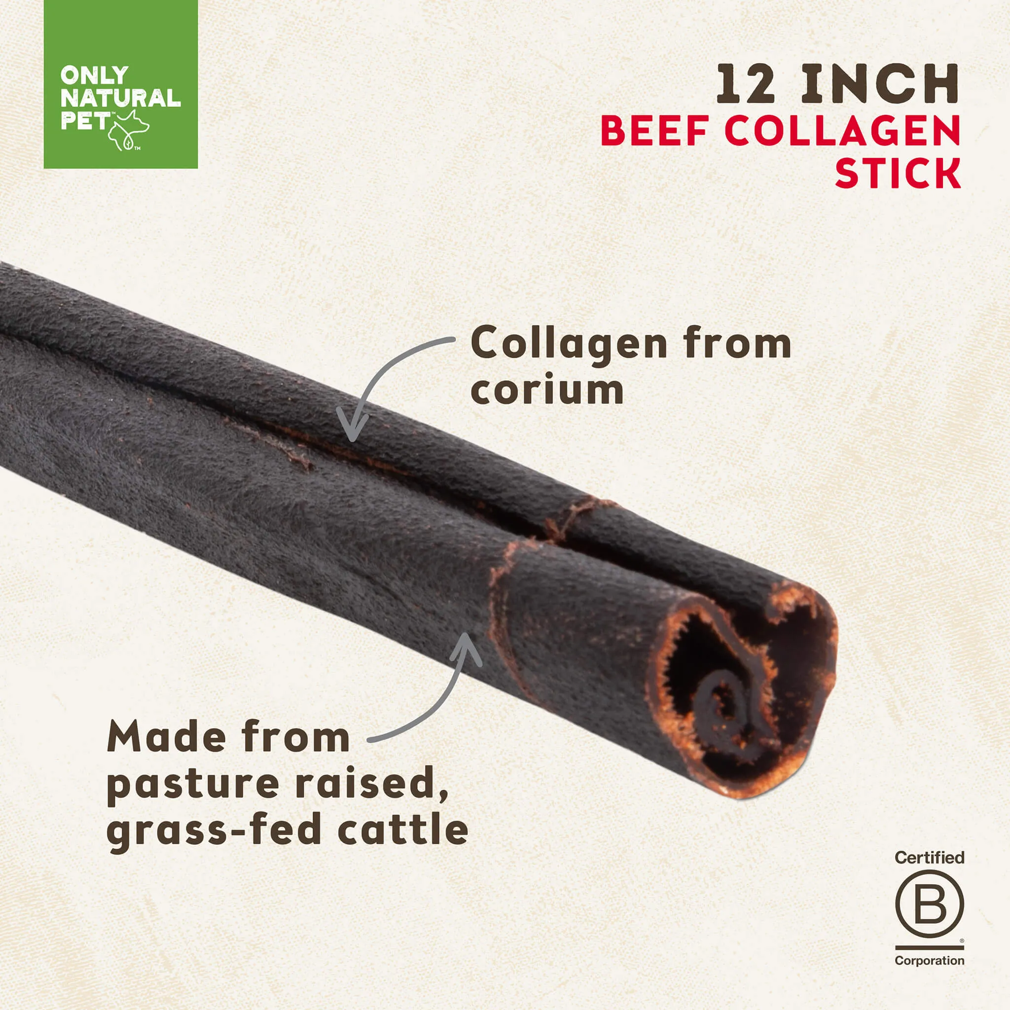 Only Natural Pet Beef Collagen Sticks for Dogs