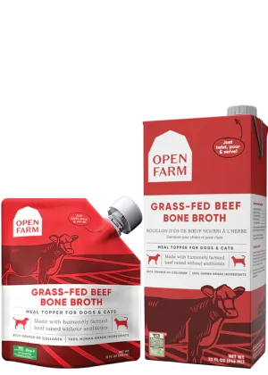 Open Farm Grass-Fed Beef Bone Broth for Dogs