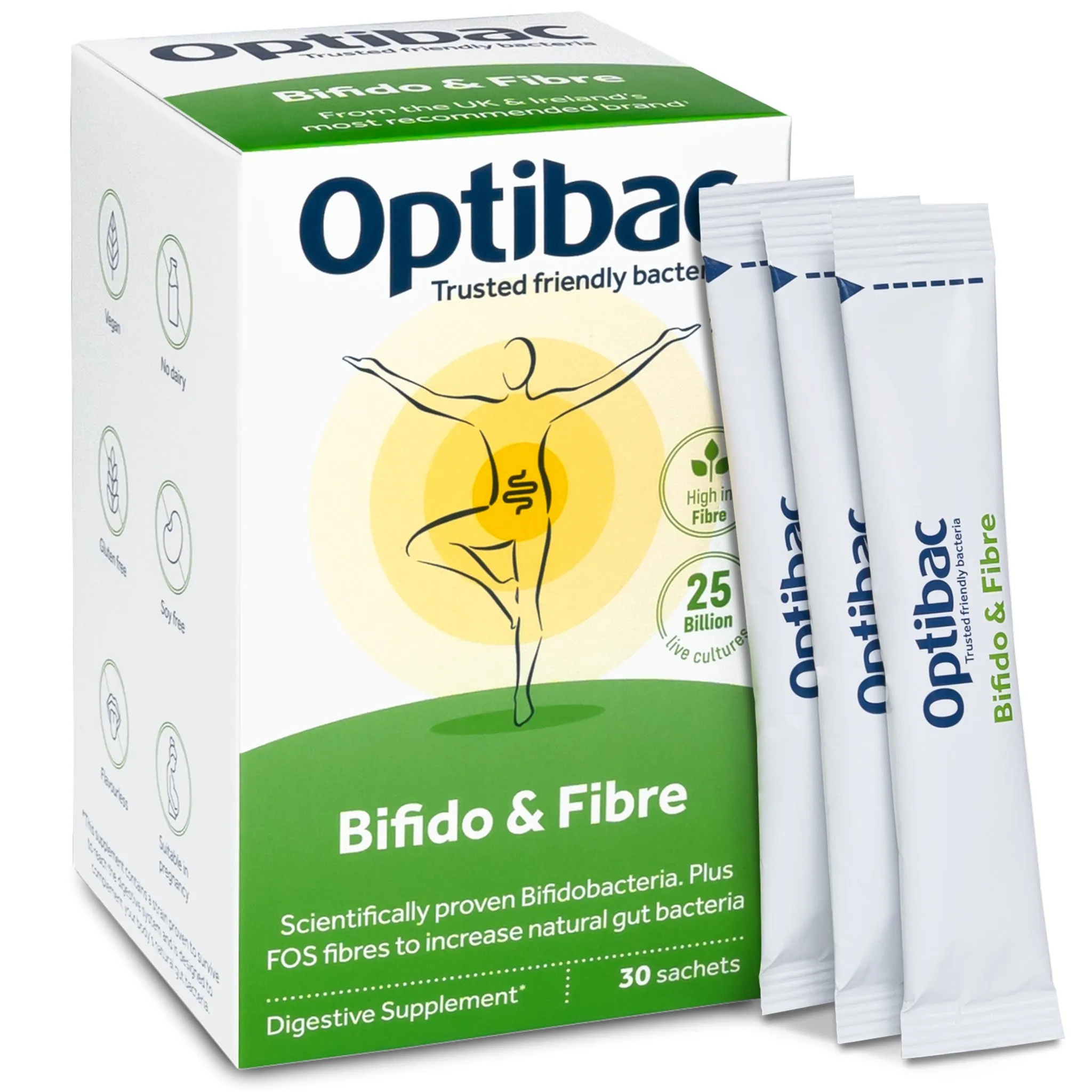 OptiBac Probiotics Bifidobacteria & Fibre 30 sachets