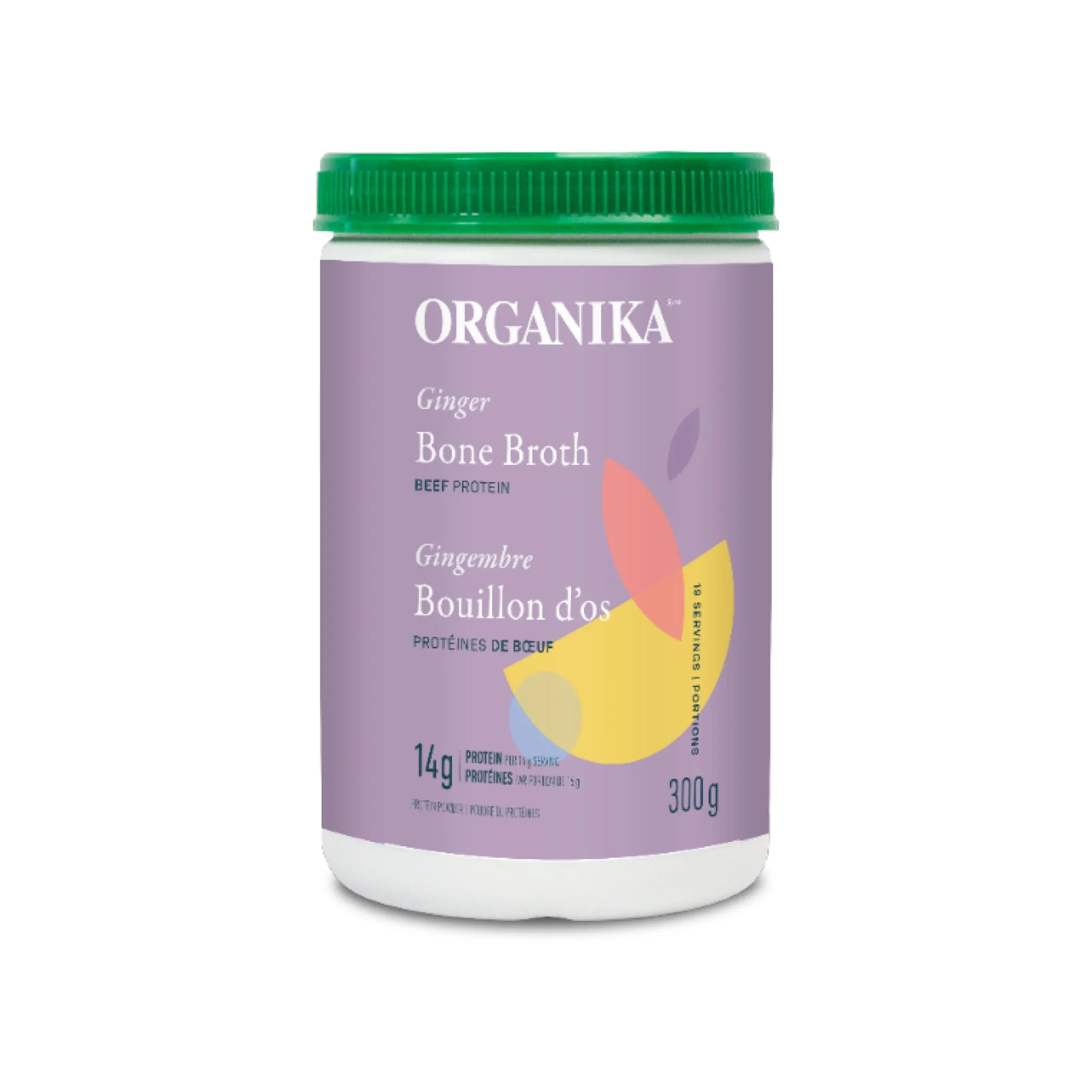 Organika Ginger Beef Bone Broth Protein Powder 300g