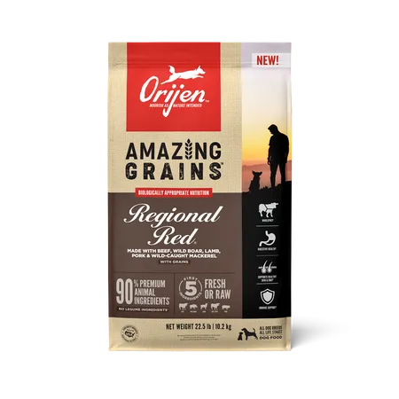 ORIJEN Amazing Grains Regional Red Dry Dog Food