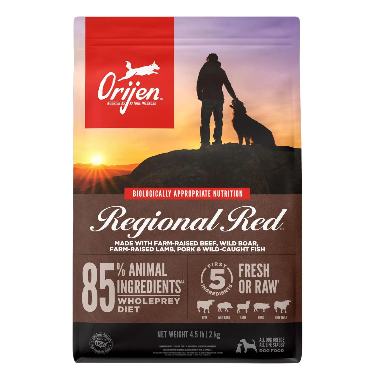 Orijen Regional Red Dry Dog Food 5lb